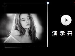 黑白欧美商务模板扁平风格PPT模板19页.pptx