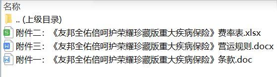 友邦全佑倍呵护荣耀珍藏版重大疾病保险条款费率营运规则.zip