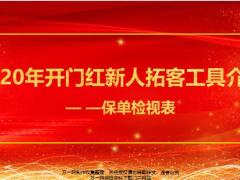 2020年开门红新人拓客工具介绍保单检视表.rar