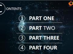 星空深蓝色静态精选PPT模板29页.ppt