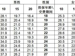 阳光人寿臻欣2019终身重大疾病保险费率表.xlsx