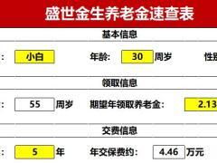 百年人寿盛世金生逆向养老金速查表.xlsx