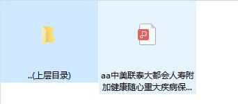 中美联泰大都会人寿附加健康随心重大疾病保险费率表.zip