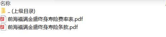 前海福满金盛终身寿险条款费率.zip