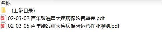 百年臻选重大疾病保险费率运营规则.zip