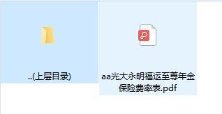 光大永明福运至尊年金保险费率表.zip