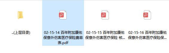 百年附加康佑保意外伤害医疗保险费率保全核保规则.zip