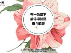 每日鸡汤有一条路不能停滞就是奋斗的路.zip