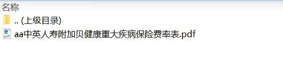 中英人寿附加贝健康重大疾病保险费率表.zip