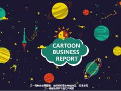 卡通深蓝色ppt模板19页.pptx
