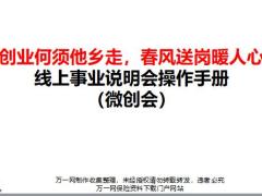 线上微创会事业说明会操作手册6页.pptx
