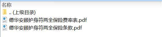德华安顾护身符两全保险条款费率.zip