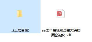 太平福禄终身重大疾病保险条款.rar