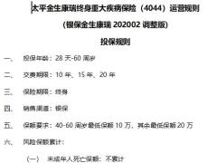 太平金生康瑞终身重大疾病保险运营规则4页.docx