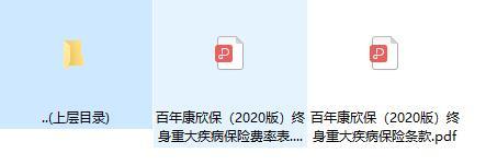 百年康欣保2020版终身重大疾病保险条款费率.zip