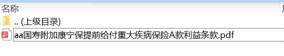 国寿附加康宁保提前给付重大疾病保险A款利益条款.zip