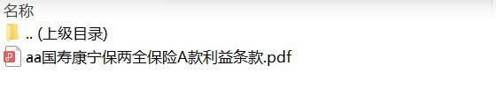 国寿康宁保两全保险A款利益条款.zip