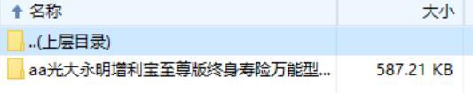 光大永明增利宝至尊版终身寿险万能型条款费率.zip
