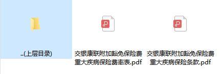 交银康联附加豁免保险费重大疾病保险条款费率.zip