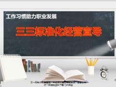 工作习惯培训三三标准化经营宣导内勤版33页.pptx