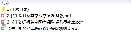 长生彩虹桥尊享医疗保险条款费率核保规则.zip
