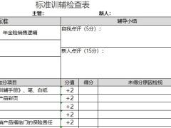 主管标准训辅检查表年金险销售逻辑.xlsx