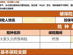 大家久久终身寿险速查表自动计划书.xlsx