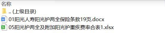 阳光人寿阳光护两全保险条款费率.rar