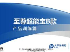 太平洋人寿至尊超能宝B款产品训练篇21页.pptx