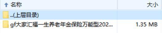 大家汇福一生养老年金保险万能型2020条款费率说明书投核保.zip