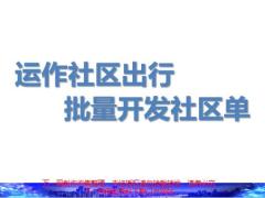 分享运作社区出行批量开发社区单39页.pptx