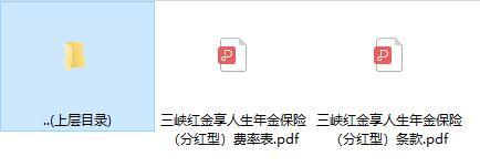 三峡红金享人生年金保险分红型条款费率.zip