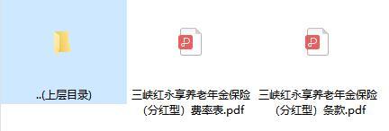 三峡红永享养老年金保险分红型条款费率.zip