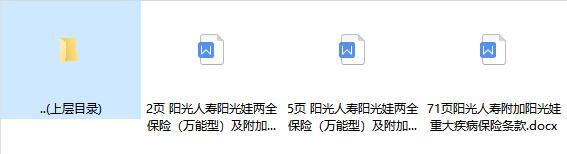 阳光人寿附加阳光娃重大疾病保险条款投保保全规则.rar