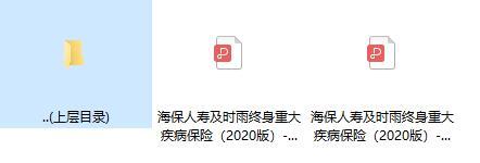 海保人寿及时雨终身重大疾病保险2020版条款费率表.rar
