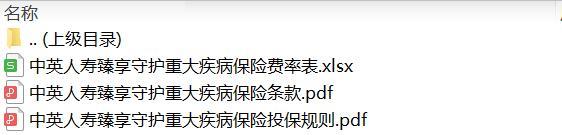 中英人寿臻爱守护重大疾病保险条款费率投保规则.rar