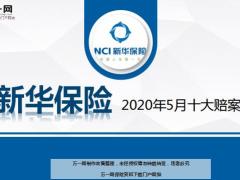 新华保险2020年5月十大赔案13页.ppt