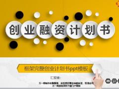 动态框架完整创业融资计划书ppt模板43页.pptx