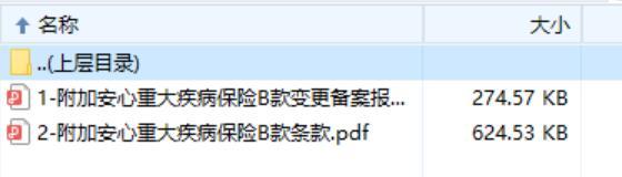 北大方正人寿附加安心重大疾病保险B款条款.rar
