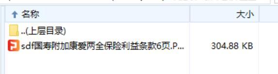 国寿附加康爱两全保险利益条款费率6页.rar