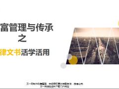 财富管理与传承之法律文书活学活用32页.pptx