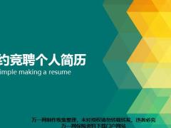 白红绿动态简约个人简历PPT模板24页.pptx