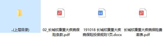 长城欣康重大疾病保险条款费率表投保规则.rar
