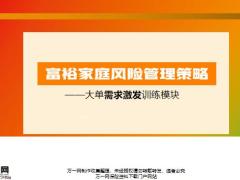 富裕家庭风险管理策略大单需求激发训练模块15页.pptx
