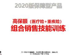 高保额医疗险重疾险组合销售技能训练理念技术产品认同25页.pptx