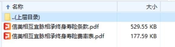 信美相互宜脉相承终身寿险条款费率表.rar