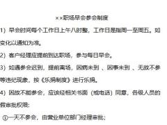 职场早会参会制度3页.docx