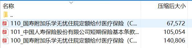 国寿附加乐学无忧住院定额给付医疗保险C款短期保险条款费率表.rar