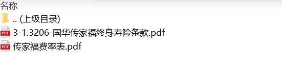 国华传家福终身寿险条款费率表.rar