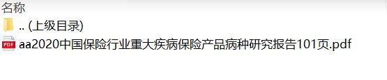 2020中国保险行业重大疾病保险产品病种研究报告101页.rar